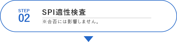 STEP02 SPI適性検査 ※合否には影響しません。